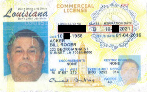 Bill Roger Acker Sr. (LE)